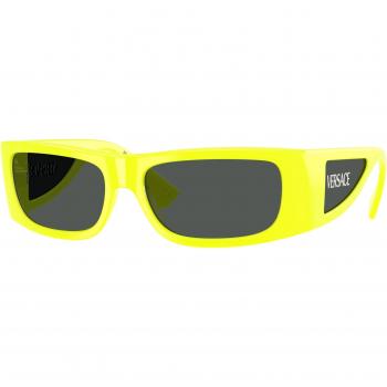 Versace VE4482 Sunglasses, Color 544987, Men's Stylish Black Frame with Yellow Accents, Size 57 MM