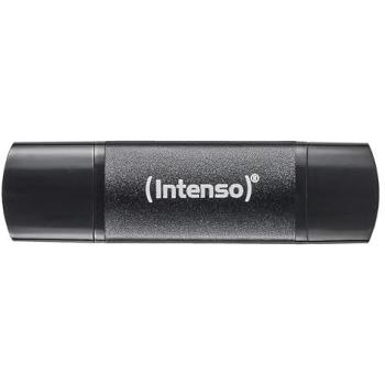 Memoria USB Intenso Flex Line 64GB USB 3.2 Gen 1, USB-A y USB-C, Negra