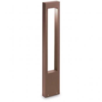 Bolardo de jardín Vega Aluminio Café 1 bombilla 80cm