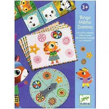 DJECO- Juegos de acción y reflejosJuegos de mesaDJECOEducativos Bingo Memo los amiguitos, Multicolor