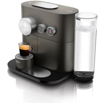 Nespresso De'Longhi Expert EN350.G - Cafetera monodosis de cápsulas, controlable con smartphone mediante bluetooth, recetas ajustables, color gris antracita, Incluye pack de bienvenida con 14 cápsulas