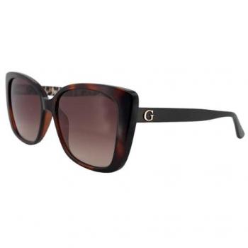 Guess Cat Eye Sunglasses GU7840 01B 57mm - Black, Prescription or Non-Prescription, Online Try-On, Plastic