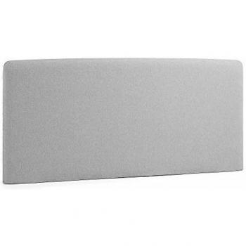 Kave Home - Cabecero Dyla Gris 168 x 76 cm de Madera y Espuma de Poliuretano tapizado en Tela Antimanchas para Cama de 150 cm