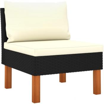 Synthetic Rattan and Solid Eucalyptus Wood Central Sofa