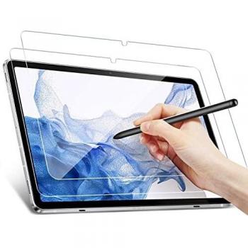 Benazcap 2 Pack Protector de Pantalla para Samsung Galaxy Tab S8 Plus 5G 2022/ Tab S7 FE 2021/S7+ 12.4 Pulgadas 2020, Protector de Pantalla Transparente de Vidrio Templado Flim