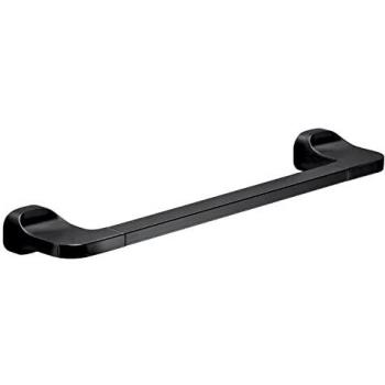 Toallero de Pared 35cm Negro Mate en Acero Inoxidable - Gedy Stelvio