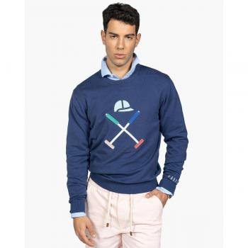 Harper & Neyer Jersey Vermot - Sudadera Hombre Azul Marino