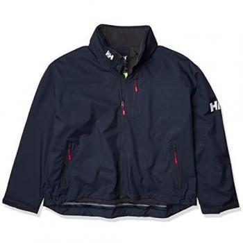 Helly Hansen Crew Hooded Midlayer - Chaqueta Impermeable, Cortavientos y Transpirable, con Forro Polar y Capucha Integrados, Hombre, Azul