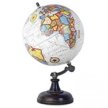 Globo Mundo Blanco 20 Cm - Decoración Globos Mundo - Colección World Map - Signes Grimalt By SIGRIS