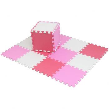 MQIAOHAM alfombras de Piso de protección al Aire Libre/Interior - Suelo retractible de Enclavamiento apropiado para el Gimnasio, área de Juego, Ejercicio, Rosa Blanca Rosa Yoga 101103109