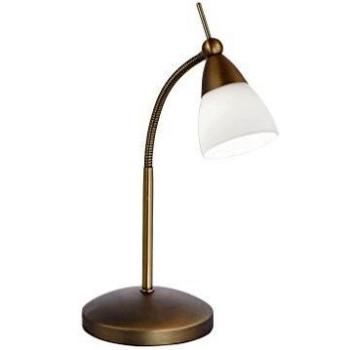 Lámpara de mesa LED Pino, latón antiguo, 45 cm, regulable en intensidad