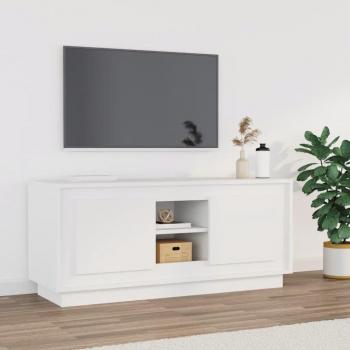 Mueble de TV madera contrachapada negro 102x35x45 cm vidaXL