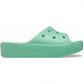 Chanclas de mujer Classic Platform Slide Crocs verde - Talla 37-38