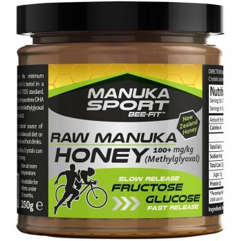 MANUKASPORT RAW MANUKA HONEY MGO 100+ | 250G Glas