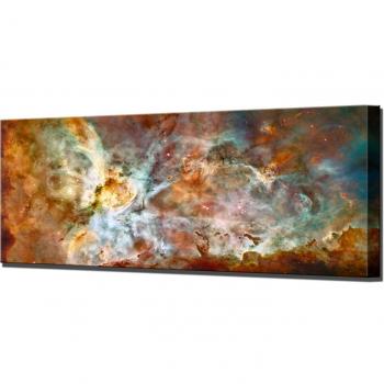 Carina Nebula Impresión en lienzo Hubble espacio Calidad de telescopio listo para colgar arte de la pared imagen, 124 x 60 cm