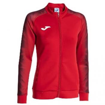 Chaqueta de fútbol Joma Elite XI mujer roja con cremallera