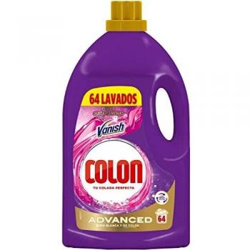Colon Vanish Advanced - Detergente para lavadora con quitamanchas, adecuado para Ropa Blanca y de Color, Formato Gel - 64 dosis