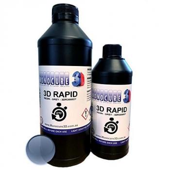 Monocure3D - Resina rápida, 1 L, 34 onzas, 500 ml, gris, 1