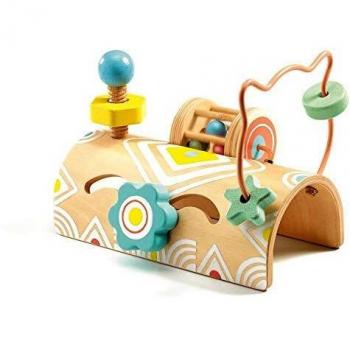 Djeco- Juguete bebé Primera Edad babytabli, Multicolor