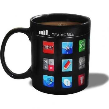 Taza Térmica Termo-Reactiva con Aplicaciones para Smartphone
