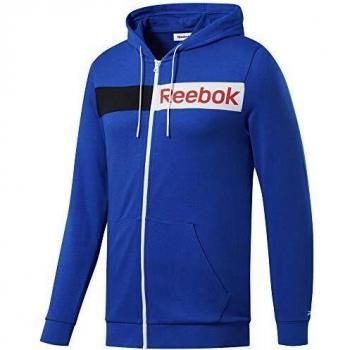 Reebok Te Linear Logo FZ Hoodie Sudadera, Hombre, humblu, M