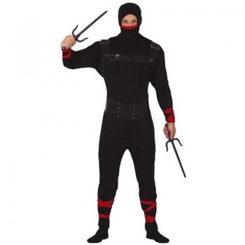 Disfraz de Ninja negro para hombre