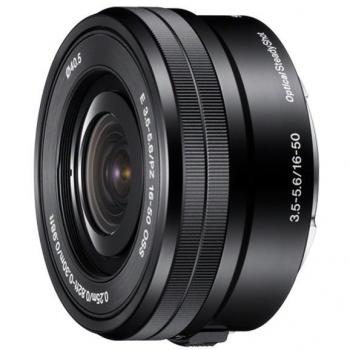 Sony SELP1650 Objetivo E PZ 16-50mm F3.5-5.6 OSS con Montura Tipo E, Zoom Óptico 3X y Diámetro de 40.5mm - Negro