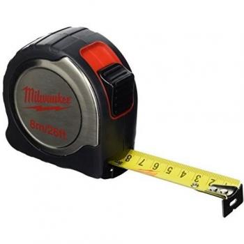 Milwaukee 4932451642 plata cinta métrica 8 m/26Ft – rojo/negro/plata