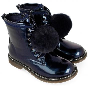 Gioseppo 41510 - Botas infantil niña chica adolescente charol azul marino