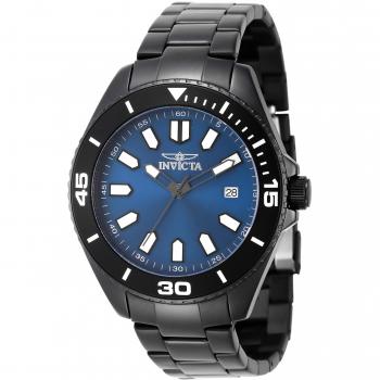 Invicta Pro Diver 46320 - Reloj de pulsera para hombre con correa negra y dial azul