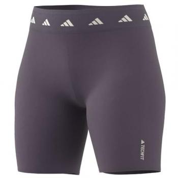 Mallas de fitness Adidas Essentials Techfit Bike Short para mujer, color violeta, talla XS