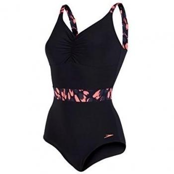 Speedo Badeanzug Sculpture Cryst alshine 1 Piece Negro Black/Psycho Red/Oxid Grey Talla:40