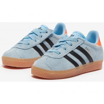 Adidas Gazelle Cf El I Zapatillas Casual para Bebés - Azul - Talla: 27 - Piel