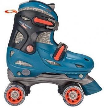 Nijdam Junior Roller Skates para niños türkis anthrazit fluororange silbergrau Talla:27 - 30