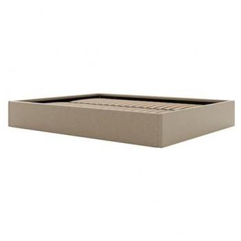 Sommier Cofre de Tela 140 x 190 cm - Taupe - PONTOS de YSMÉE