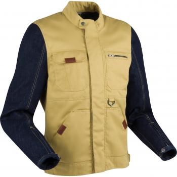 Chaqueta textil de moto Segura Osborn Beige-Azul (4XL)
