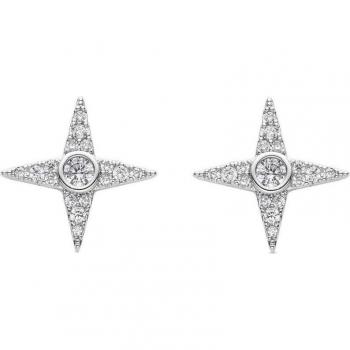 Pendientes Luxenter Ylu, acabados en rodio