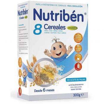 Nutribén Papilla 8 Cereales Efecto Bifidus - 300 gr