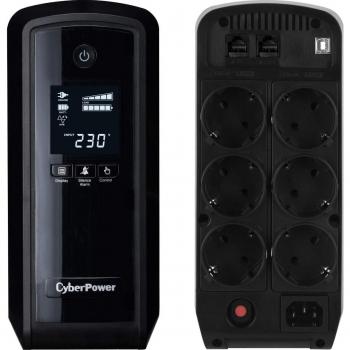 CyberPower CP550EPFCLCD UPS de 550VA con pantalla LCD y protección de energía