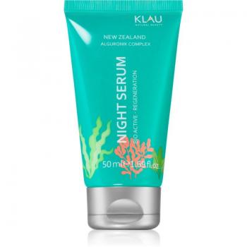 KLAU Beauty Night Serum - Sérum facial de noche bio, anti edad y reparador con ácido hialurónico vegetal - 50 ml