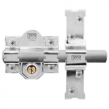 Cerrojo FAC 301L/80 - Seguridad Garantizada, bombillo de 70mm dorado
