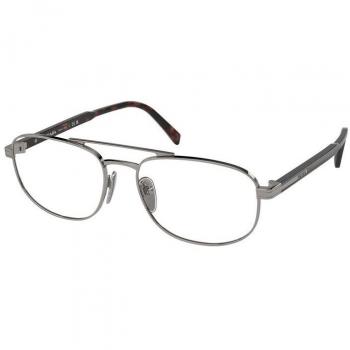 Prada PR A56V 5AV1O1 Men's Eyeglasses Gunmetal Size 57 - Blue Light Block Available