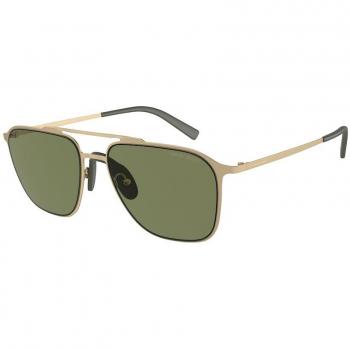 Giorgio Armani AR6110 30022A Men's Sunglasses Gold Size 58