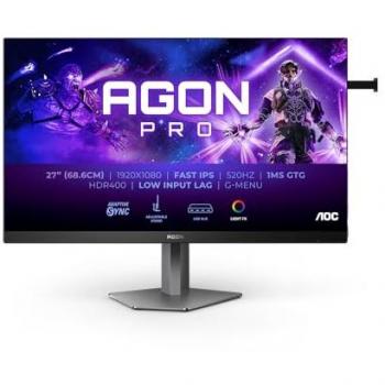 AOC AG276FK 27 FHD Gaming Monitor - 520Hz, IPS, 0.5ms Response Time, HDMI/DP/USB Hub