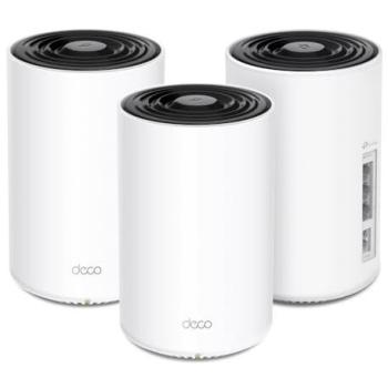 Sistema Wi-Fi 6 Mesh TP-Link Deco PX10 (Pack de 3) - Doble Banda, hasta 6100 pies cuadrados, 1501 Mbps, Powerline AV1000