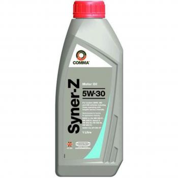 Aceite de motor COMMA Syner-Z 5W30, 1L - Aceite sintético para motores diésel y gasolina, viscosidad 5W30, capacidad de 1 litro