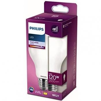 Philips Bombilla LED E27 13W, Luz Neutra 4000K, 2000 Lúmenes, Reemplazo de 120W