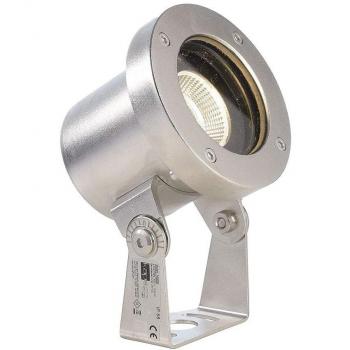 Foco LED de Inmersión 10W IP68 24V Cálido 3000K 670lm Acero Plata