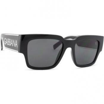 Dolce & Gabbana DG6184 501/87 Square Black Sunglasses for Men