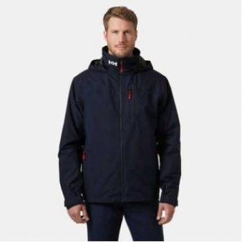 Helly Hansen Men's Crew Hooded Midlayer Jacket 2.0 - Marine, Navy, XL, Size: 42/Regular